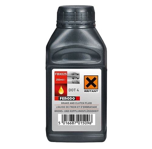 Bote aceite líquido de frenos 250ml DOT4.0