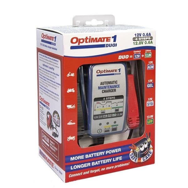 Cargador mantenedor baterías 12V Plomo, Standard, AGM, Gel, Lipofe4 Litio