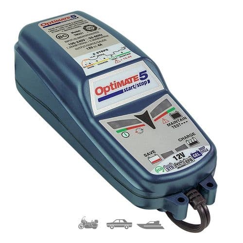 Cargador - Recuperador de baterías moto TM-220-4A