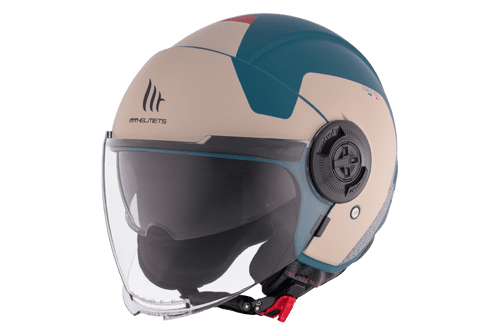 Casco Mt Jet Viale Sv S Beta E7 Azul Mate