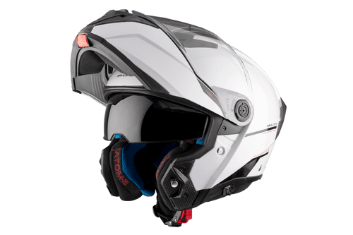 Casco Mt Modular Atom 2 Sv Solid A0 Blanco Brillo