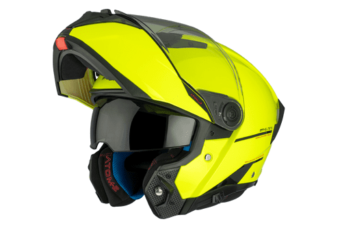 Casco Mt Modular Atom 2 Sv Solid A3 Amarillo Fluor Brillo