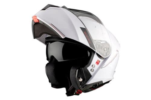 Casco Mt Modular Genesis Sv Solid A0 Blanco Brillo