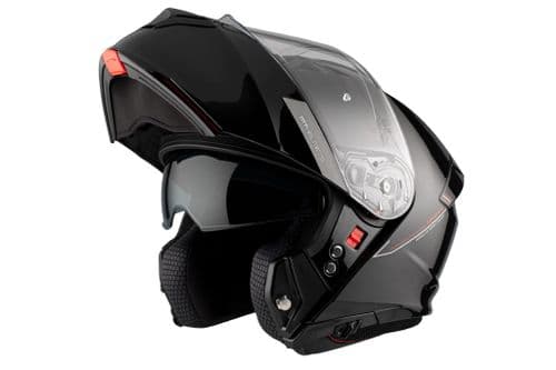 Casco Mt Modular Genesis Sv Solid A1 Negro Brillo