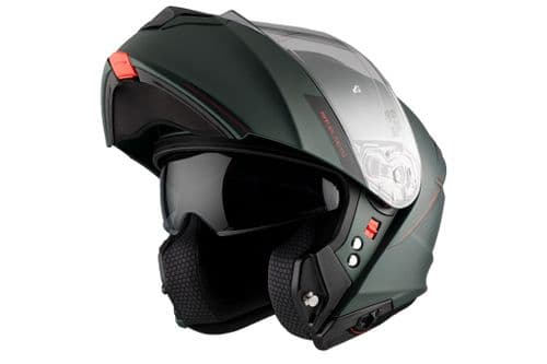 Casco Mt Modular Genesis Sv Solid A6 Verde Mate