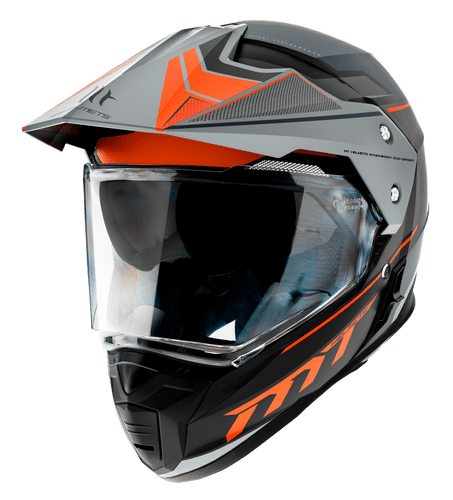 Casco Mt Off Road Synchrony Duo Sport Sv Patrol B4 Mate Naranja