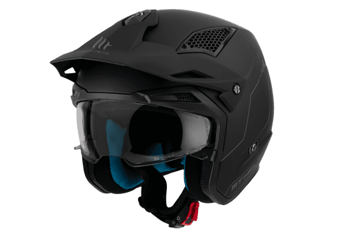 Casco Mt Trial District Sv S Solid A1 Negro Mate