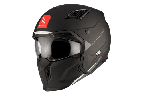 Casco Mt Trial Streetfighter Sv S Solid A1 Negro Mate