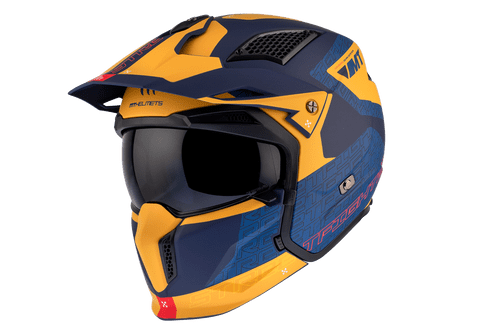 Casco Mt Trial Streetfighter Sv S Totem C3 Mate Amarillo