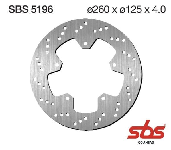 Disco Freno SBS 5196 - Recambios moto online