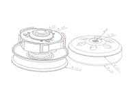 Embrague completo GY6 125 150 4T Kymco Sym Honda Asiáticas