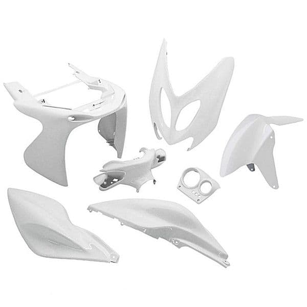 Juego de tapas Yamaha Aerox 50 (1997-2012) Blanco Brillo