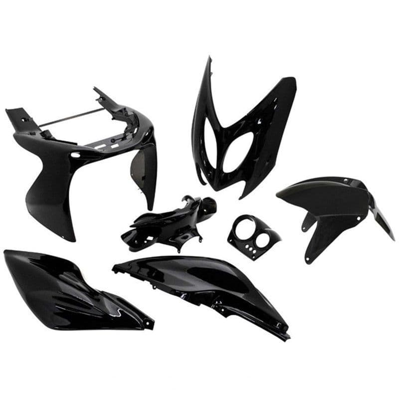 Juego de tapas Yamaha Aerox 50 (1997-2012) Negro Brillante