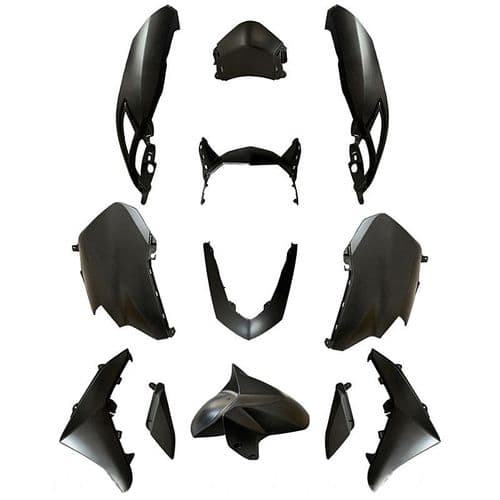 Juego de tapas Yamaha Nmax 125 (2021-2024) Negro Mate - 12 Piezas
