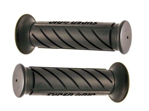 Juego Puños Negros De Goma Scooter y Moto 128mm