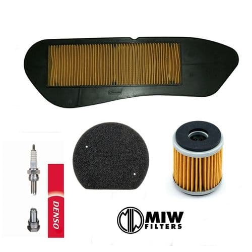 Kit filtros y bujía Yamaha Xmax 125cc YPR 2006 a 2019