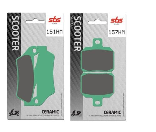Kit Pastillas de freno delanteras + traseras Burgman 125 150 (02-06)