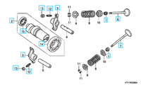 Kit reparación culata 125cc - Honda 4T SH, Dylan, Ps, Fes, Nes