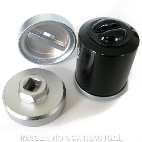 Llave extractor filtro aceite 58,5 mm para Piaggio, Aprilia, Derbi, Gilera y Peugeot