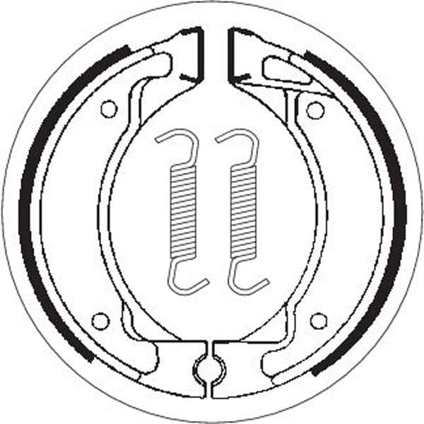 Mordaza freno trasera Yamaha JOG 50,JOG 50 R, Active 80