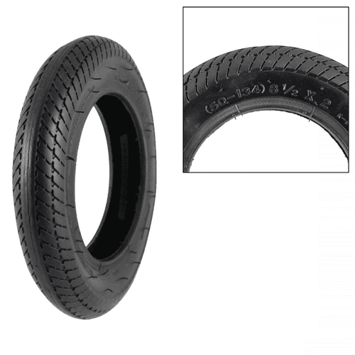 Neumático Cubierta Patinete Eléctrico - 8 1/2 X 2, Negro, Cámara De Aire Alto Perfil