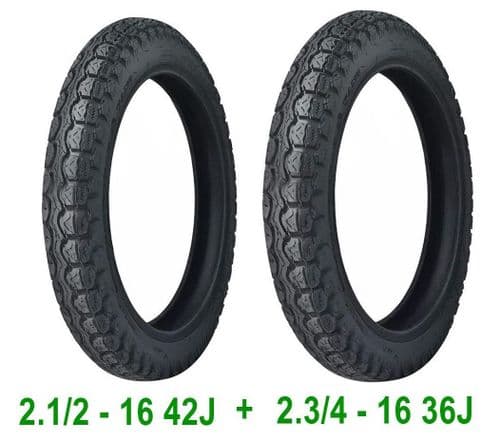 Pack Neumáticos Goodride (H675) - 2x1/2 (2,50) 16" 42J + 2x3/4 (2,75) 16'' 36P