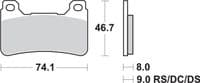 Pastillas de freno delantera Dual Sinter Honda CBR 600 RR