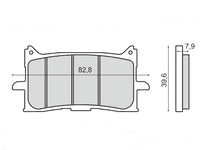 Pastillas de freno delanteras Honda CRF 1000 Africa Twin, X-ADV 750, CB650R, CB300R