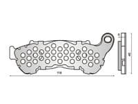 Pastillas de freno delanteras Honda Sh 125 150 (2009-2012)