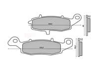 Pastillas de freno delanteras Kawasaki ER6-N Z750 / Suzuki