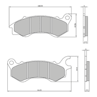 Pastillas de freno delanteras Linhai / Yamaha Cygnus