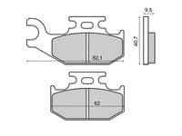Pastillas de freno delanteras Suzuki KFX 450, Suzuki LT-R 450