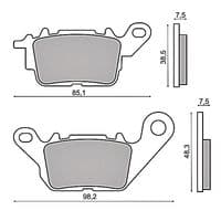 Pastillas de freno delanteras Yamaha Nmax 125 (2015-2018)