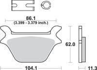Pastillas de freno Freno Trasera Harley Davidson Fxlr