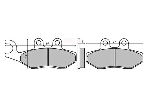 Pastillas de freno Gilera Piaggio Beverly 125-200cc