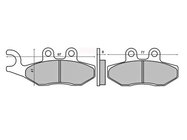 Pastillas de freno Gilera Piaggio Beverly 125-200cc