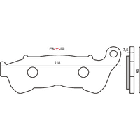Pastillas de freno Honda Sh 300 / Suzuki Burgman 125 200 delanteras