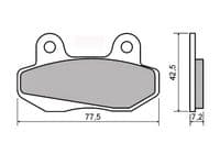 Pastillas de freno Hyosung, Peugeot Speedfight 50 3, 4, Honda MBX NSR 50 80