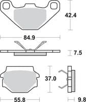 Pastillas de freno Off Road Aprilia-Cagiva-Fantic