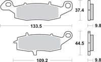 Pastillas de freno P920-LS - Recambios moto online