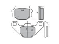 Pastillas de freno Peugeot Django 125, KTM Egs Exc Sx
