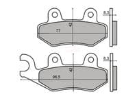 Pastillas de freno Peugeot Geopolis Satelis 125 250, Django 50 125