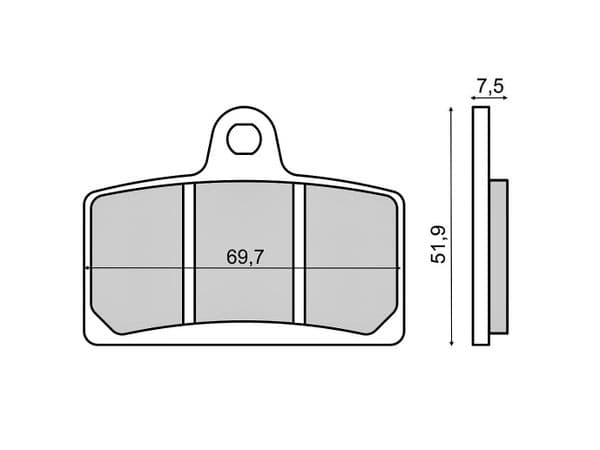 Pastillas de freno Peugeot XR 7 50 traseras - Tienda