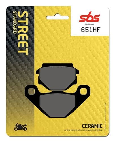 Pastillas de freno SBS compuesto cerámico Aprilia Pegaso 650