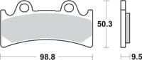 Pastillas de freno SBS compuesto cerámico Yamaha YFZ 750 R