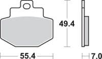 Pastillas de freno SBS P166-HM - Recambios moto