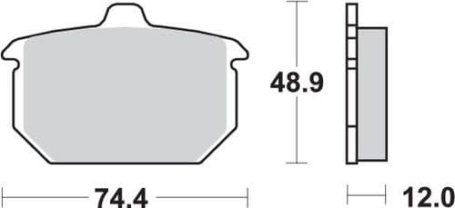 Pastillas de freno SBS P549-LF