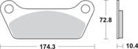 Pastillas de freno SBS P553-LF - Recambios moto