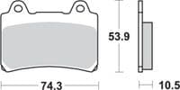 Pastillas de freno SBS P590-DCC - Recambios moto
