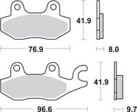 Pastillas de freno sinterizada Yamaha XTZ 750 - Tienda